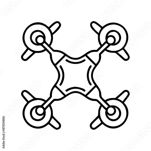 Illustration of a quadcopter