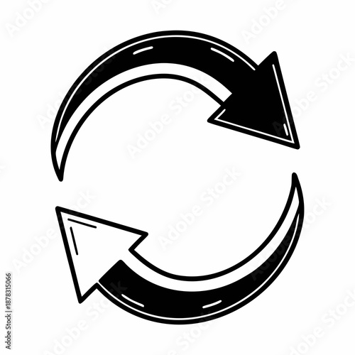Circular arrow symbol