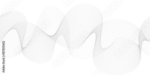 Abstract white soft wavy universal background for business presentation. minimalist white background. Stylized wavy line art vector background.