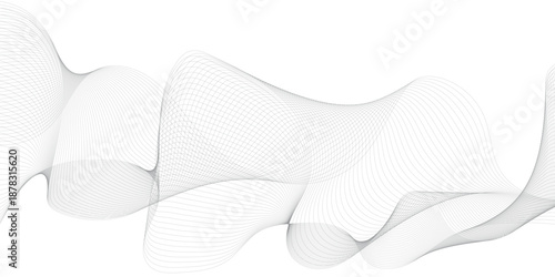 Abstract white soft wavy universal background for business presentation. minimalist white background