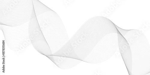 abstract white soft wavy universal background for business presentation. minimalist white background. Stylized wavy line art vector background.