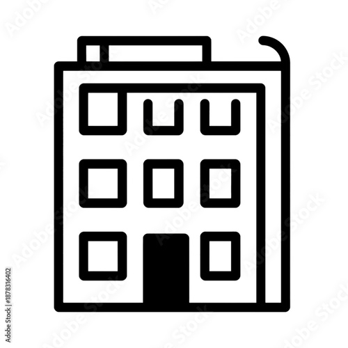 Vector icon of a numeric keypad interface.