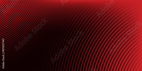 Abstract red background with shining curve lines. Geometric circle line pattern eps 10