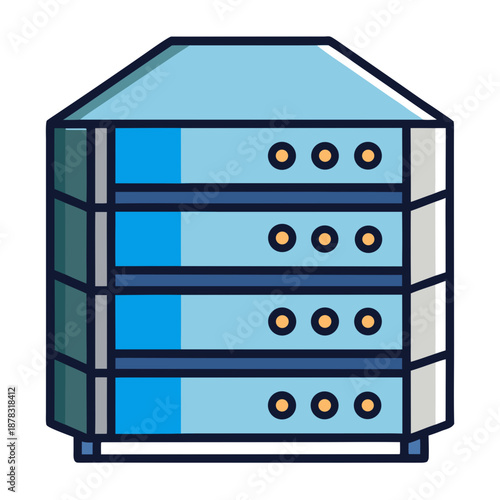 Blue storage rack with multiple drawers