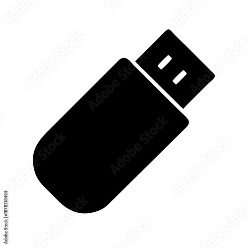 Black usb flash drive