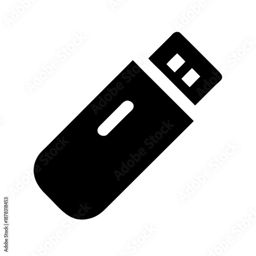 Black usb flash drive