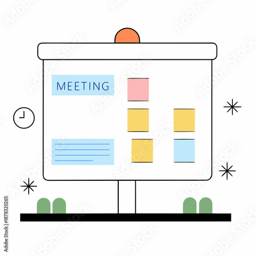 Business meeting presentation