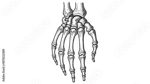 human skeleton hand