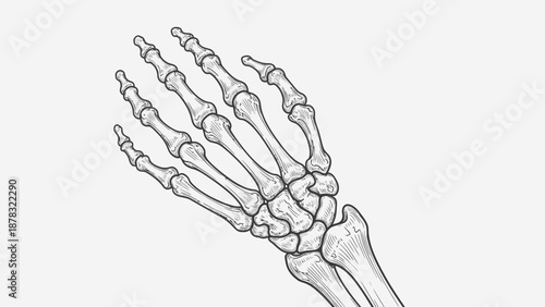 human skeleton hand bones