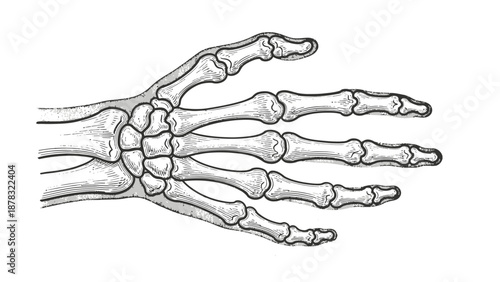 human hand skeleton