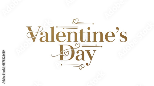 Valentine's Day Greeting: Elegant design for a special day of affection and romance, capturing the essence of love and celebration.