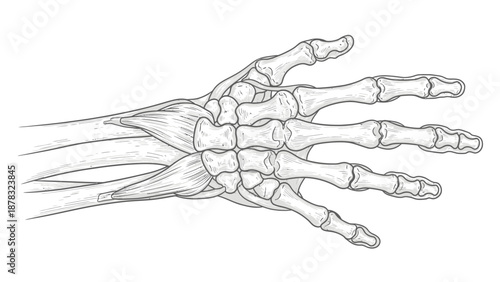 human hand skeletal system anatomy