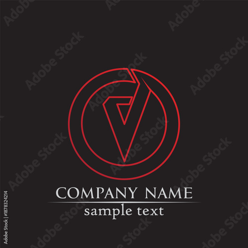 V letters business logo and symbols template