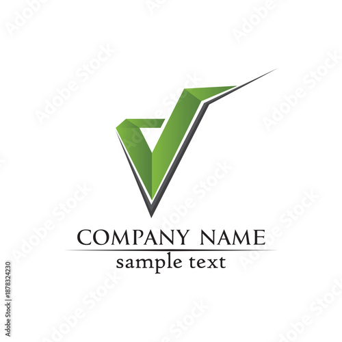  V letters business logo and symbols template
