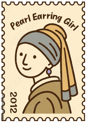 Cute Animal Masterpiece Parody Postage Stamp - Classic Famous Paintings for Stickers and Stationery