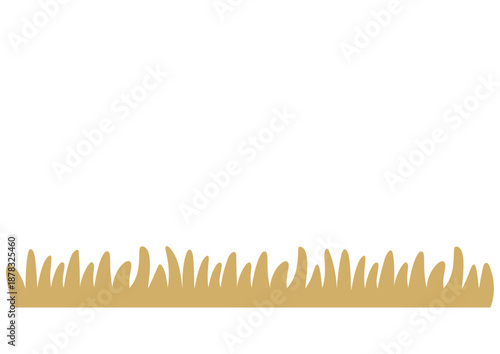 シンプルな枯草のイラスト