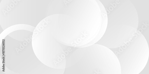 White geometric abstract background overlap layer on bright space with lines effect decoration. Modern graphic design element circles style best seller trending background