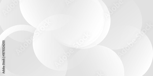 White geometric abstract background overlap layer on bright space with lines effect decoration. Modern graphic design element circles style best seller trending background