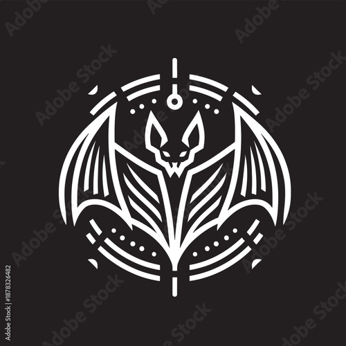 Vintage black tribal tattoo design featuring a crown of thorns with a vector illustration of an eagle and skull emblem shield including wings and cross silhouette art pattern