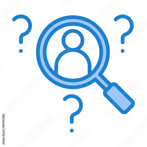 Candidate Search Icon - Blue Style