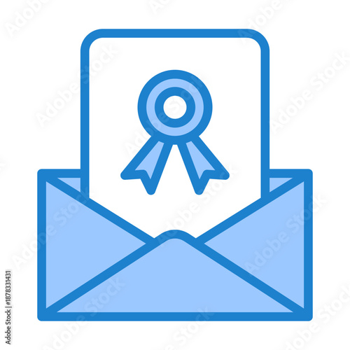 Offer Letter Icon - Blue Style