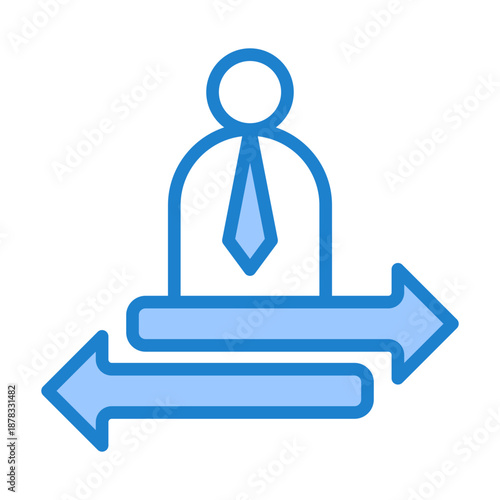 Offboarding Icon - Blue Style