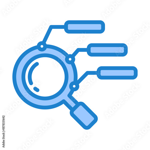 Kpi Tracking Icon - Blue Style