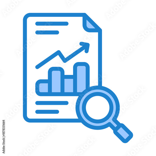 Annual Review Icon - Blue Style