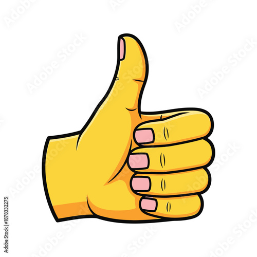 Cartoon Hand Giving Thumbs Up Sign