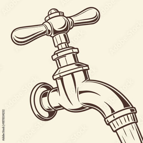 Vintage water faucet