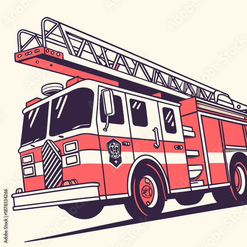 Fire truck illustration