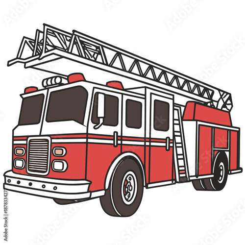 Fire truck illustration