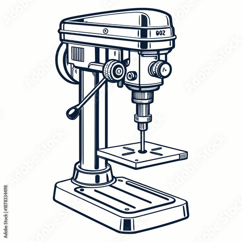 Vintage drill press