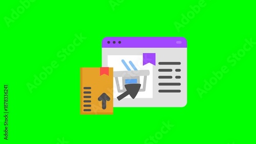 A video illustration depicting the key elements of online retail