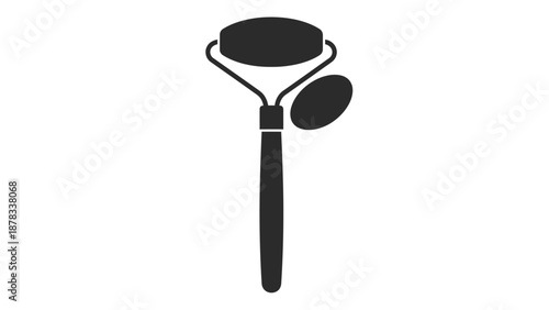 Jade Facial Roller Icon Silhouette