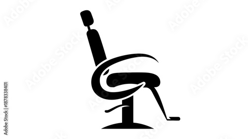 Barber Chair Silhouette Icon