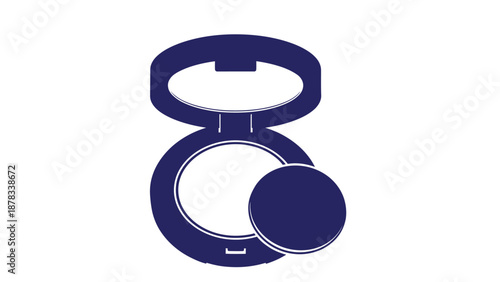 Compact powder makeup icon
