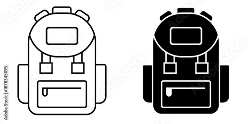 backpack icon. Signs and symbols