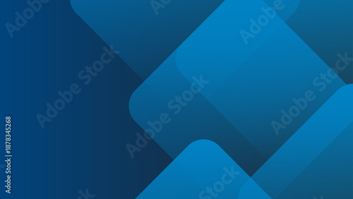 Professional dark blue background showing diagonal geometric layers with rounded corners and subtle shadow depth