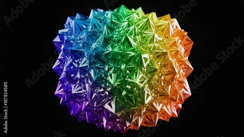 Abstract colorful background with shiny crystal and gem textures