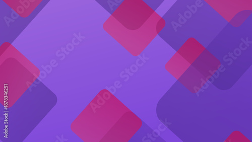 Artistic purple and blue-toned background featuring expansive overlapping geometric shapes