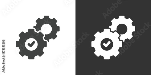 System Optimization and Efficiency icon. Solid glyph series icon