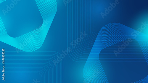 Abstract digital network lines with glowing blue and cyan light effects on a dark gradient background for technology and science concepts