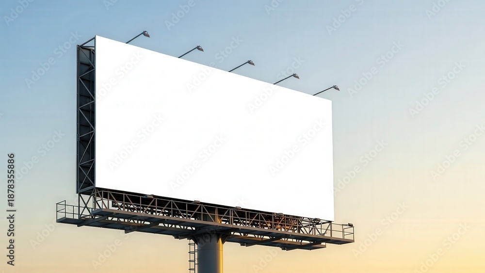 Obraz premium Large Blank Billboard Outdoor Advertising 12.