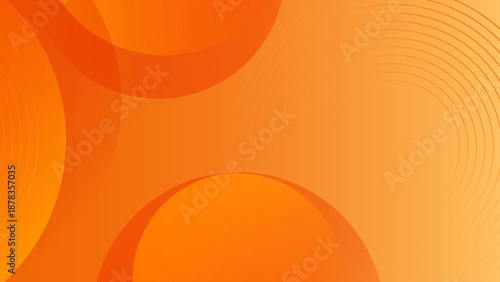 Soft orange and amber overlapping shapes with thin concentric lines on a smooth gradient background for business presentation