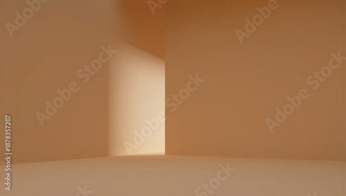 Billede på lærred Light shining through doorway in empty room