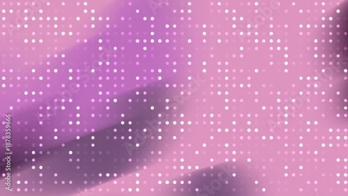 Soft purple and violet gradient background overlaid with a systematic grid of white light pixels