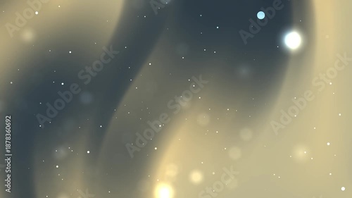 Moody black and gold gradient background with soft smoky waves and delicate floating light specks