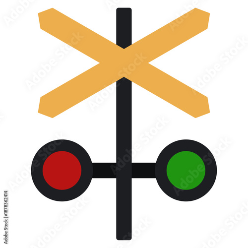 railroad crossing sign