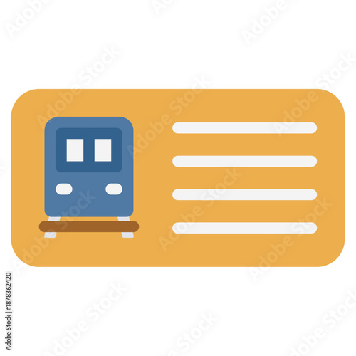 train ticket icon